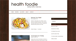 Desktop Screenshot of health-foodie.com