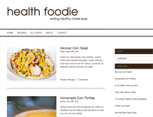 Tablet Screenshot of health-foodie.com
